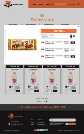 Shop - Sub Products - View All Popup